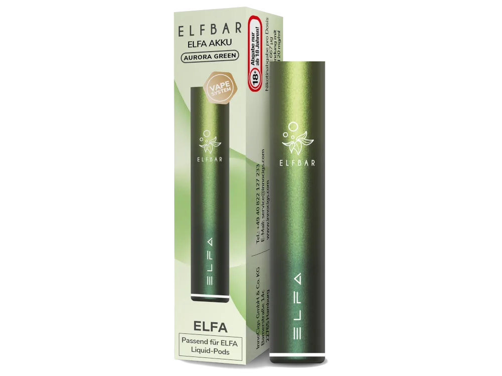 elfbar elfa akku aurora gruen